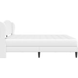  Krevetna konstrukcija Bijela 200 x 200 cm Umjetna koža | Shoptok.si