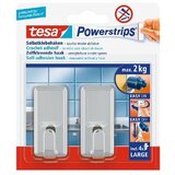 Tesa vešalica powerstrips klasik hrom 2kom | ePonuda.com
