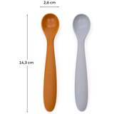 Kave Home Svetlo modre/oranžne plastične/silikonske otroške žličke v kompletu 2 ks Lili – | Shoptok.si