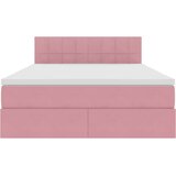 s od storage s uzglavljem Ružičasta 140 x 190 cm Baršun | shoptok.hr