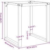 vidaXL Noge za jedilno mizo O-okvir 60x60x73 cm lito železo | Shoptok.si