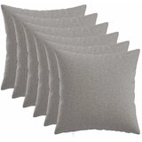  Jastuk s jastukom HEERLEN 6 kom. Oblačnosiva Tkanina - Siva tkanina oblak 30 x 30 cm 6 | shoptok.hr