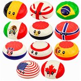  Mehka cmok z zastavicami dišeča pena škatla 8,5 cm | Shoptok.si
