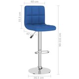  Barski stolci od tkanine 2 kom plavi | shoptok.hr