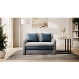 ELTAP Modra/svetlo siva žametna raztegljiva sedežna garnitura 130 cm Ario – | Shoptok.si