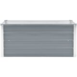  Vrtna sadilica od pocinčanog čelika 100 x 40 x 45 cm siva | shoptok.hr