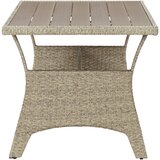  Vrtni stol sivi 120 x 70 x 66 cm od poliratana | shoptok.hr