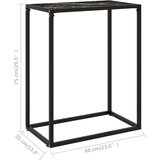 vidaXL konzolni stol crni 60 x 35 x 75 cm od kaljenog stakla | shoptok.hr