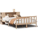 vidaXL Krevet s regalom za knjige bez madraca 120x200 cm od borovine | shoptok.hr
