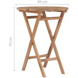  Sklopivi vrtni stol 60 cm od masivne tikovine | shoptok.hr