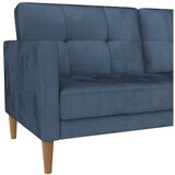 Støraa Plava baršunasti sklopiva sofa 207 cm Lilly – | shoptok.hr