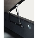 Kave Home Crni tapecirani bračni krevet s prostorom za odlaganje 180x200 cm Matters – | shoptok.hr