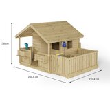 Fungoo Kućica SUNNY BANDCORNER - drveno dječje igralište | shoptok.hr