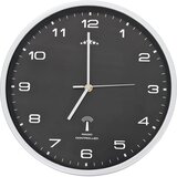  Radijski upravljan zidni sat s kvarcnim mehanizmom 31 cm crni | Eponuda.com
