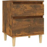  Noćni ormarići 2 kom boja dimljenog hrasta 40x35x50 cm | Eponuda.com