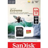 San Disk Extreme microSDXC 128GB for Action Cams and Drones + SD Adapter 190MB/s & 90MB/s A2 C10 V30 UHS-I U3 | Shoptok.si