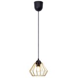  visilica na lanku CEED GOLD 1xE27/60W/230V Ø 17,5 cm crna/zlatna | Eponuda.com