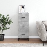 vidaXL Komoda betonsko siva 34,5x34x90 cm inženirski les Cene