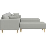 SOFA 3 pcs Oblačnosiva 250 x 188 x 76 cm tkanina | shoptok.hr