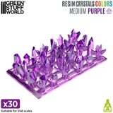 Green Stuff World Purple Resin Crystals Medium | Ljubičasti smolasti kristali srednji 9–16mm (30 kom) | Eponuda.com