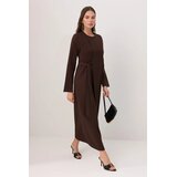 Trendyol Modest Ženska haljina Tctss26Eb00155, Smeđa Cene