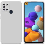 Cadorabo Ohišje, združljiv s Samsungom v tekoči beli barvi - zaščitni pokrov iz fleksibilnega silikona TPU, (20602768) | Shoptok.si