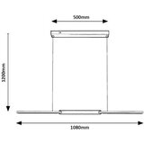 Rabalux Linijska visilica Sindri LED 36W 2050lm DIP switch 3000-4000K 108cm | ePonuda.com
