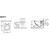 Villeroy & Boch viseča školjka Subway 2.0 + CeramicPlus premaz 560010R1 (brez WC deske) | Shoptok.si