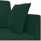  Podni kauč na razvlačenje Tamnozelena 213 x 70 x 77 cm Baršun | shoptok.hr