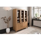 The Beds Vitrina iz masivnega hrasta v naravni barvi 140x188 cm Twig – | Shoptok.si