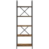 vidaXL Polica Dimljeni hrast 60 x 30 x 183 cm Konstruirano drvo | shoptok.hr
