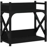  Stojalo za tiskalnik 2-nadstropno črno 40x20x40 cm inž. les, (22137188) | Shoptok.si