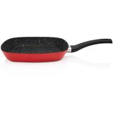 Metalac Roštilj tava granit indukciona 26x26cm crvena Cijene