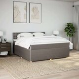  Krevet s oprugama i madracem smeđesivi 180x200 cm tkanina | shoptok.hr