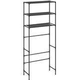  Stalak za pohranu iznad perilice 3 razine crni 69 x 28 x 169 cm | shoptok.hr