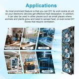 WOWFAST PC ventilator z napajalnim vtičem in brezstopenjskim regulatorjem hitrosti | Shoptok.si