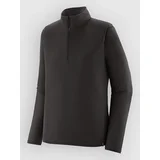 Cap LW Zip Neck Base Layer Top black