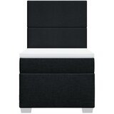  Box spring krevet s madracem crni 80 x 200 cm od tkanine | shoptok.hr
