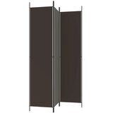 Sobna pregrada s 3 panela smeđa 150x220 cm od tkanine | Eponuda.ba