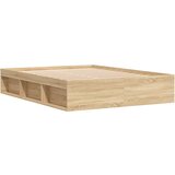 vidaXL Posteljni okvir sonoma hrast 140x190 cm | Shoptok.si