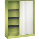 C+P Omara z rolojem ASISTO, višina 1617 mm, širina 1200 mm, rumeno zelene/prometno bele barve | Shoptok.si