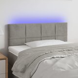 vidaXL LED uzglavlje svjetlosivo 80 x 5 x 78/88 cm baršunasto Cijene