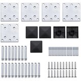  Set panela za ogradu WPC 619 x (105 - 186) cm crni | shoptok.hr