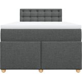  Krevet box spring s madracem tamnosivi 120 x 190 cm tkanina | shoptok.hr