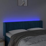  LED uzglavlje tamnoplavo 147x16x78/88 cm baršunasto | shoptok.hr