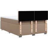  s oprugama i madrac cappuccino 160x200cm od umjetne kože | shoptok.hr