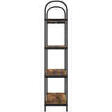 vidaXL Polica Dimljeni hrast 80 x 30 x 146 cm Konstruirano drvo | shoptok.hr