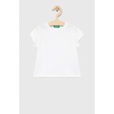 United Colors Of Benetton Otroška bombažna kratka majica bela barva | Shoptok.si