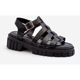 Boto FD1 Women's Black Roman Sandals Rosarose | Shoptok.si