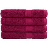  Ručnici za saunu SOLUND 4 kom bordo 80 x 200 cm 600 gsm | shoptok.hr